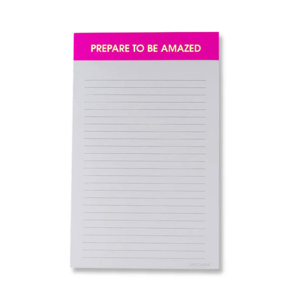 Prepare To Be Amazed Lined Notepad Love & Hemlock