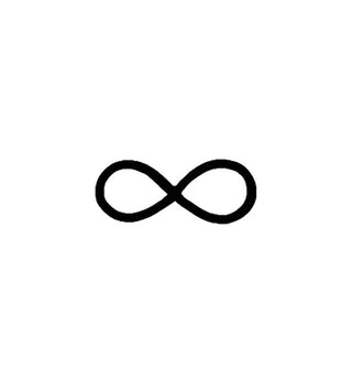 Figure 8 infinity symbol temporary tattoo design