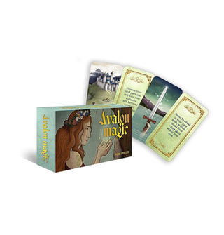 Box and four-card spread of Avalon Magic cards