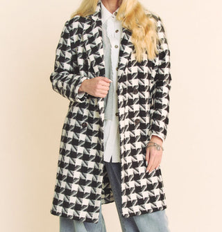 Fran Houndstooth Overcoat
