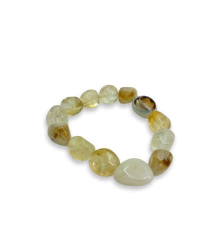 Polished citrine gemstone bracelet