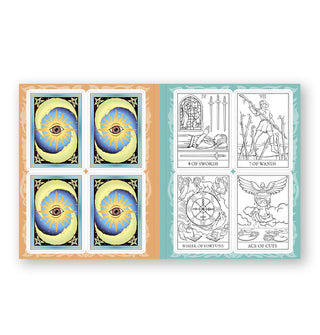 Create Your Own Tarot Deck features press-out, colorable cards and their backs