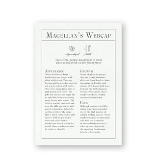 Magellan's Webcap mushroom flashcard