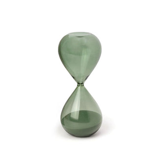 Sleek green hourglass