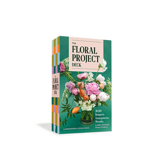 The Floral Project Deck box features a photograph of an elaborate flower bouquet on a teal backdrop