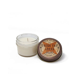 Fresh Cut Grass jar candle with lid removed