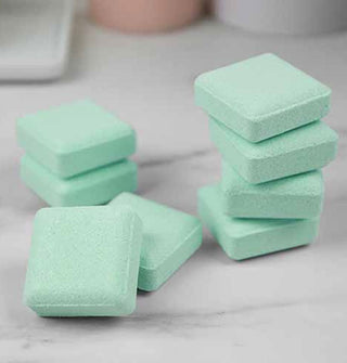 Square teal Hangover Cure Shower Steamers