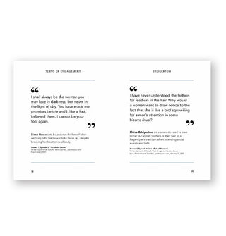 Page spread from I Burn for You features quotes with captions