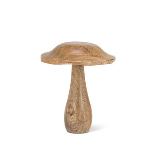 Wooden Mushroom Figurine