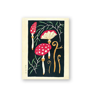 Sample illustration from the Mushroom Postcards collection
