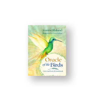 Oracle of the Birds card deck box features a hummingbird illustration