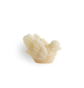White beeswax dove candle
