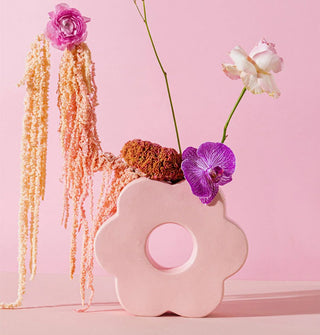 Pink Daisy Vase