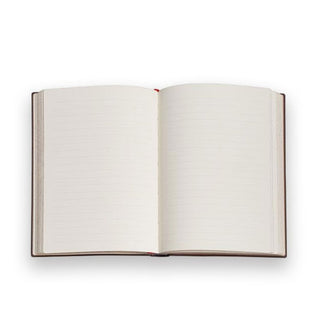 Journal interior features lightly lined white pages