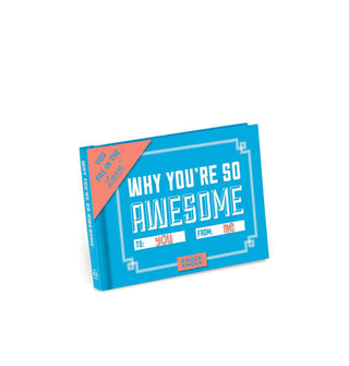 Blue cover of Why You're So Awesome with white lettering