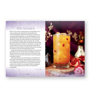 Page spread from Witch's Brew features a section titled, "The Maiden" with photograph